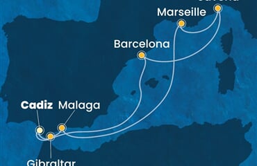 Costa Diadema - Španělsko, Velká Británie, Francie, Itálie (Cadiz)