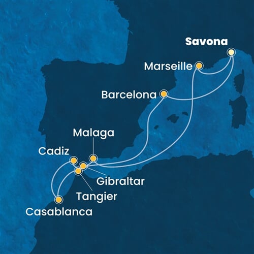 Trasa plavby CDI-SVN10A1Q