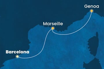 Costa Favolosa - Španělsko, Francie, Itálie (z Barcelony)