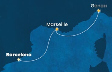 Costa Favolosa - Španělsko, Francie, Itálie (z Barcelony)