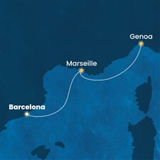 Costa Favolosa - Španělsko, Francie, Itálie (z Barcelony)