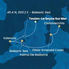 Costa Pacifica - Francie, Španělsko, Itálie (Toulon)