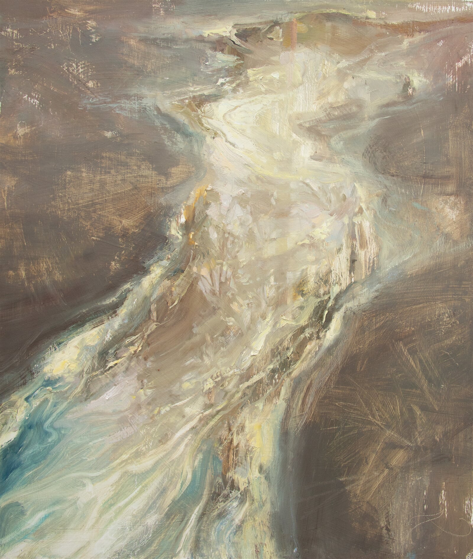 Adéla Topolová: Kaluž II, 95 × 80 cm