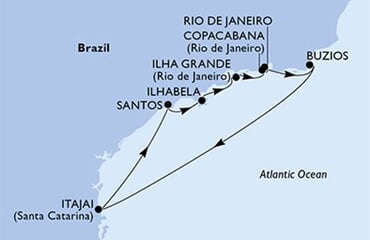 MSC Lirica - Brazílie (z Rio de Janeira)