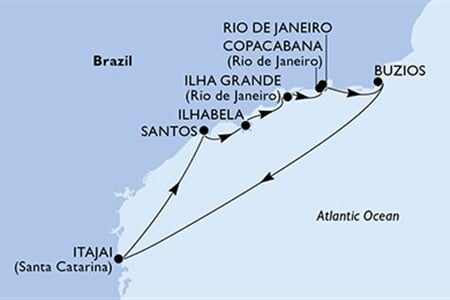 MSC LIRICA - Brazílie (z Rio de Janeira)