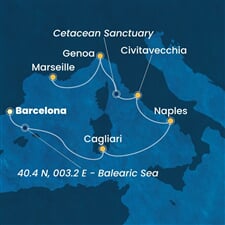 Costa Smeralda - Španělsko, Itálie, Francie (z Barcelony)