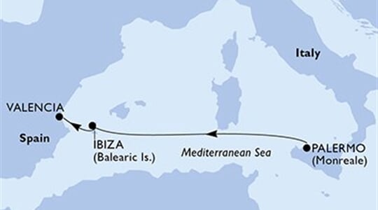 MSC Grandiosa - Itálie, Španělsko (Palermo)