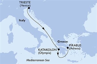 MSC Fantasia - Itálie, Řecko (z Terstu)