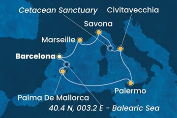 Costa Smeralda - Španělsko, Itálie, Francie (z Barcelony)