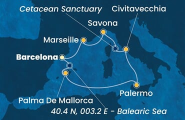 Costa Smeralda - Španělsko, Itálie, Francie (z Barcelony)