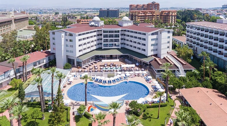 Hotel Seher Kumköy Star Resort & Spa: fotografie vybavení exteriérů a interiérů ubytování.