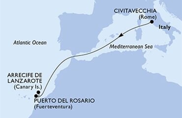 MSC Fantasia - Itálie, Španělsko (z Civitavecchie)