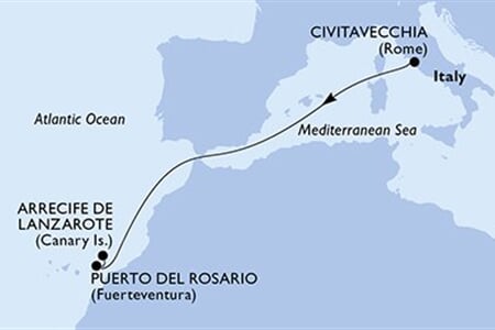 MSC Fantasia - Itálie, Španělsko (z Civitavecchie)