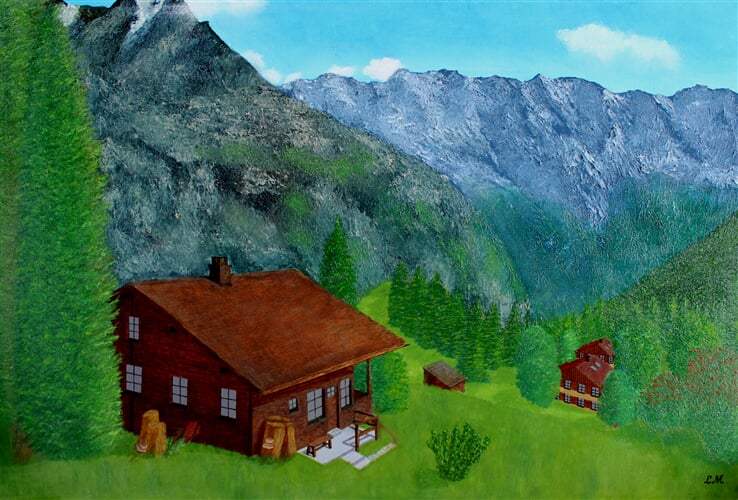 Mürren, horská vesnice ve Švýcarsku