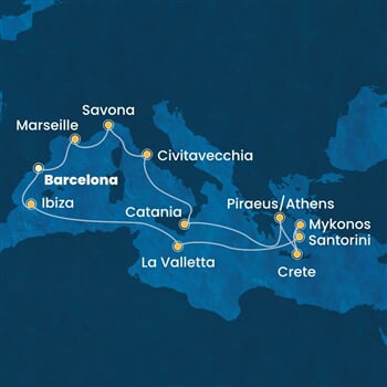 Trasa plavby CFS-BCN14129