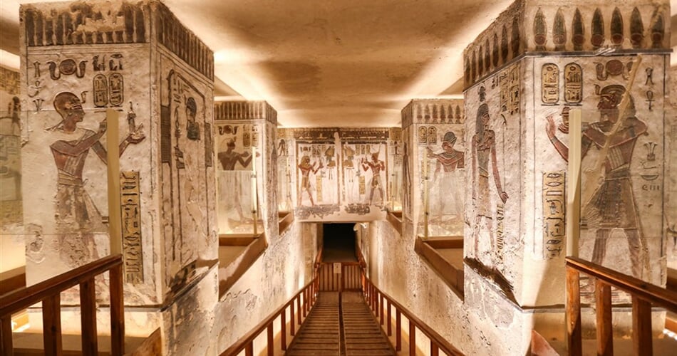 Egypt - hrobka v Údolí chrámů - Luxor