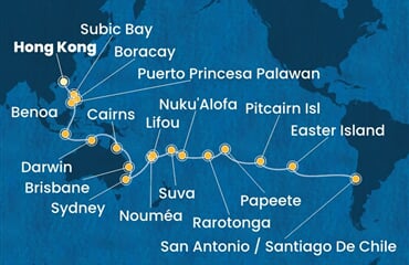 Costa Serena - Čína, Filipíny, Indonésie, Austrálie, Nová Kaledonie, ... (z Hongkongu)