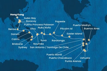 Costa Serena - Čína, Filipíny, Indonésie, Austrálie, Nová Kaledonie, ... (z Hongkongu)