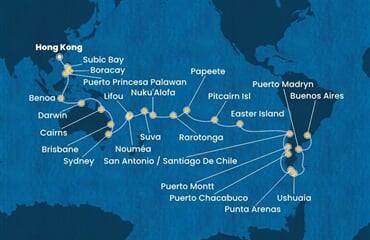 Costa Serena - Čína, Filipíny, Indonésie, Austrálie, Nová Kaledonie, ... (z Hongkongu)