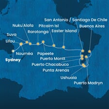 Costa Serena - Austrálie, Nová Kaledonie, Fidži, Tonga, Franc. Polynésie, ... (ze Sydney)