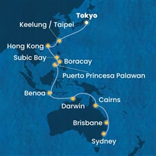 Costa Serena - Japonsko, Čína, Filipíny, Indonésie, Austrálie (z Tokia)