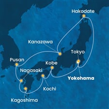 Costa Serena - Japonsko, Jižní Korea