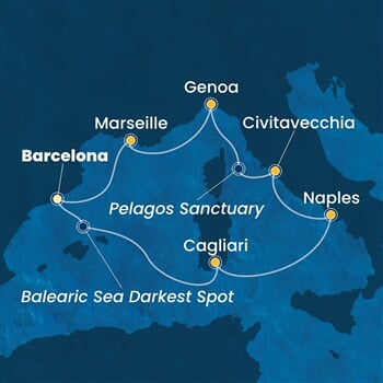 Trasa plavby CSM-BCN07A55