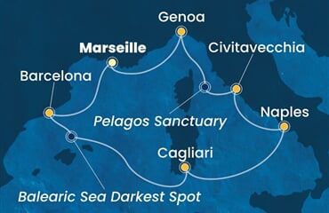 Costa Smeralda - Francie, Španělsko, Itálie (z Marseille)