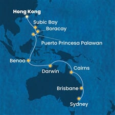 Costa Serena - Čína, Filipíny, Indonésie, Austrálie (z Hongkongu)