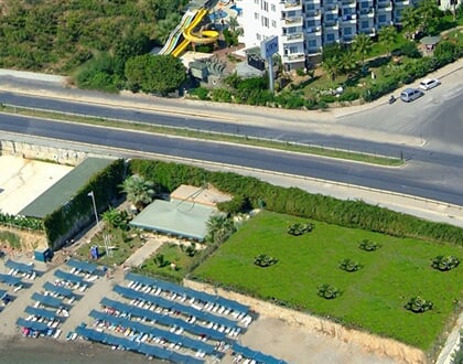 Hotel Asrin Beach: fotografie vybavení exteriérů a interiérů ubytování.