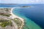 Pláž Porto Pollo, Palau, Sardinie