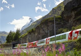 Saas-Almagell - Perla švýcarských Alp Saastal (s kartou) a Ledovcový express