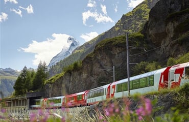Saas-Almagell - Perla švýcarských Alp Saastal (s kartou) a Ledovcový express