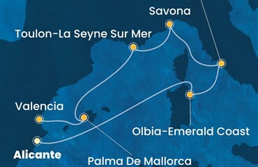 Costa Pacifica - Španělsko, Itálie, Francie (Alicante)