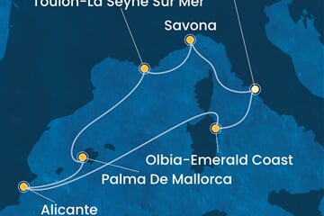 Costa Pacifica - Itálie, Francie, Španělsko (z Civitavecchie)