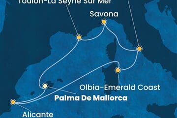 Costa Pacifica - Španělsko, Itálie, Francie (Palma de Mallorca)