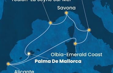 Costa Pacifica - Španělsko, Itálie, Francie (Palma de Mallorca)