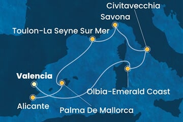 Costa Pacifica - Španělsko, Itálie, Francie (Valencie)