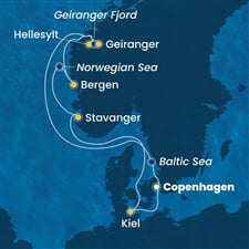 Costa Diadema - Dánsko, Norsko, Německo (z Kodaně)