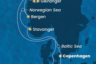 Costa Diadema - Dánsko, Norsko, Německo (z Kodaně)