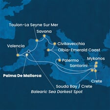 Costa Pacifica - Španělsko, Řecko, Itálie, Francie (Palma de Mallorca)