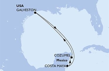 MSC Seascape - USA, Mexiko (Galveston)