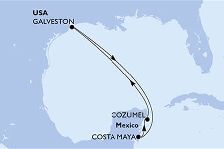 MSC SEASCAPE - USA, Mexiko (Galveston)