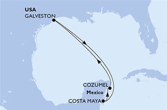 MSC Seascape - USA, Mexiko (Galveston)