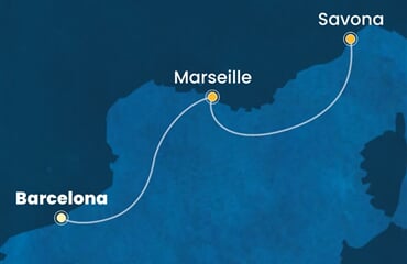 Costa Fortuna - Španělsko, Francie, Itálie (z Barcelony)
