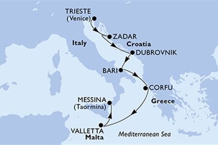 MSC Fantasia - Itálie, Chorvatsko, Řecko, Malta (z Terstu)
