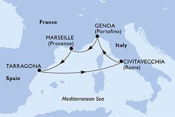 MSC Magnifica - Itálie, Francie, Španělsko (z Janova)