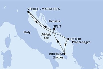 MSC ARMONIA - Itálie, Černá Hora, Chorvatsko (z Benátek)