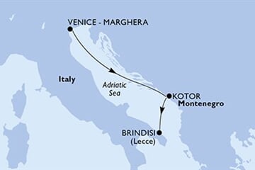 MSC ARMONIA - Itálie, Černá Hora (z Benátek)