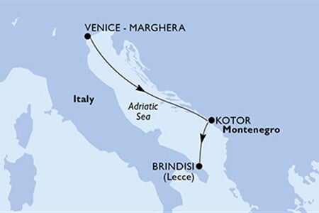 MSC ARMONIA - Itálie, Černá Hora (z Benátek)